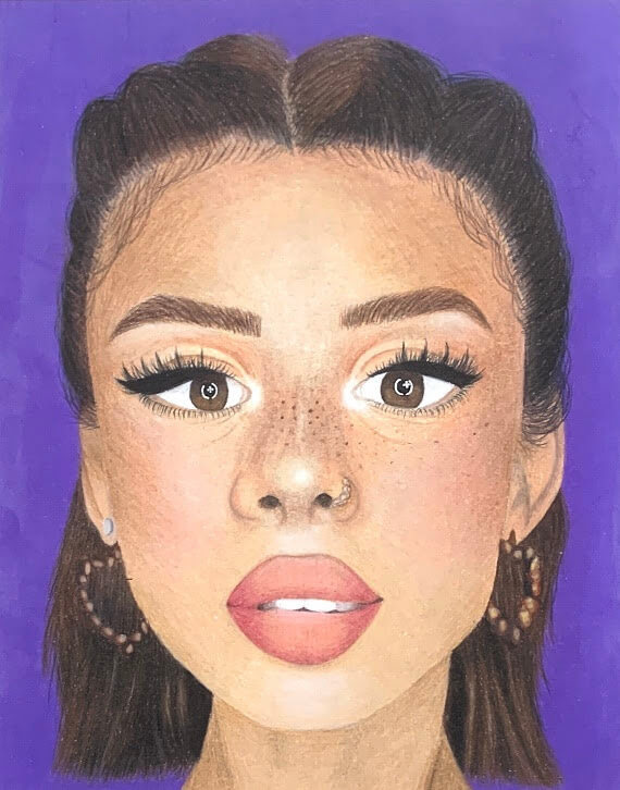 colored pencil portrait