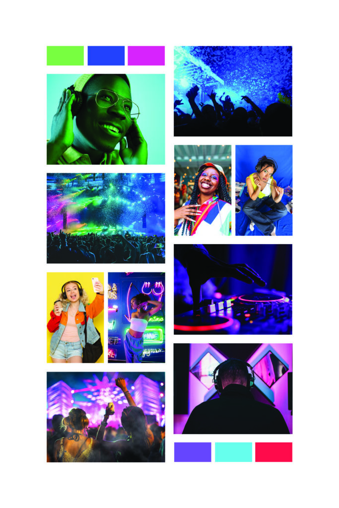 Beatsfest branding beatsfest moodboard